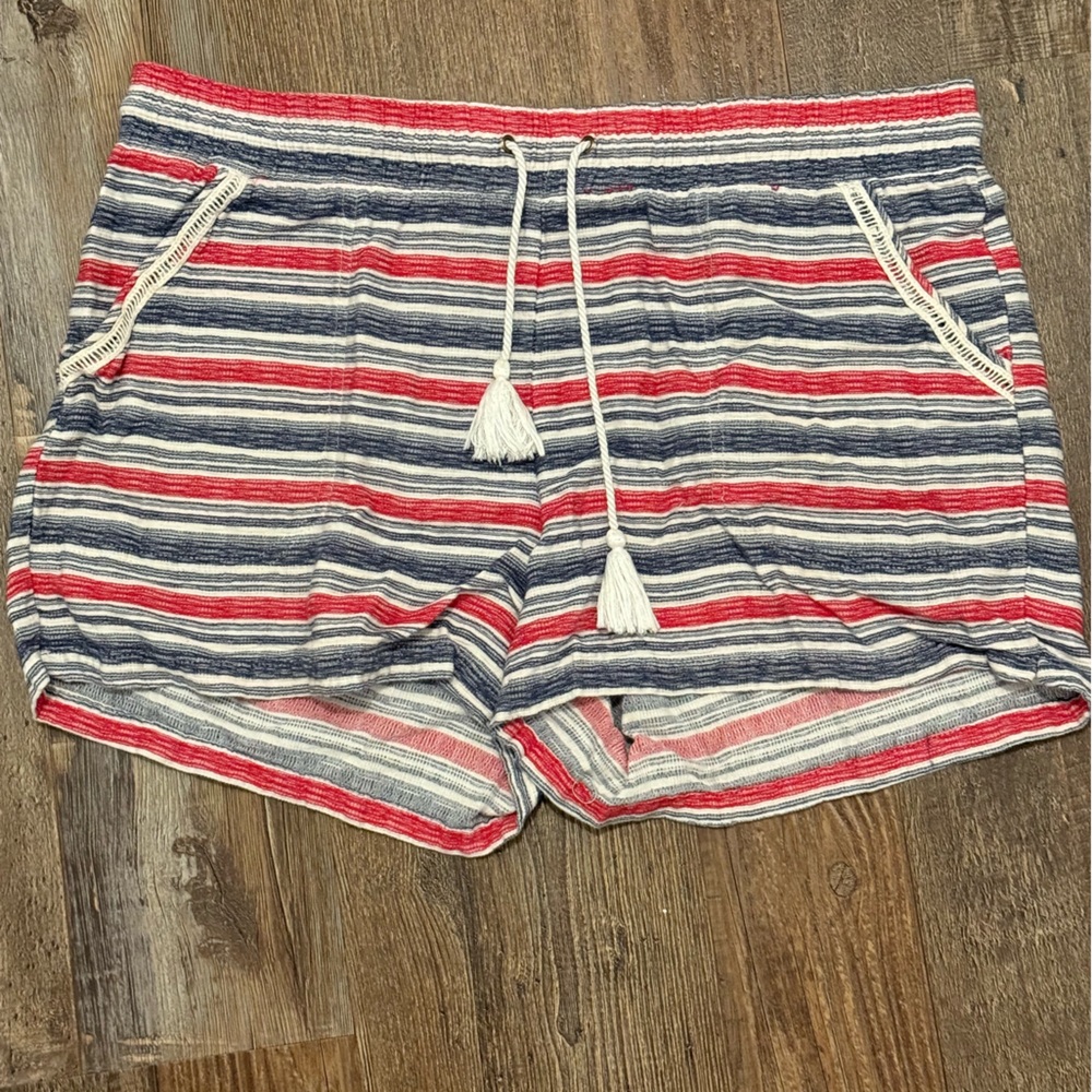 Cotton Patriotic Striped Shorts by Maurice’s Women’s XL